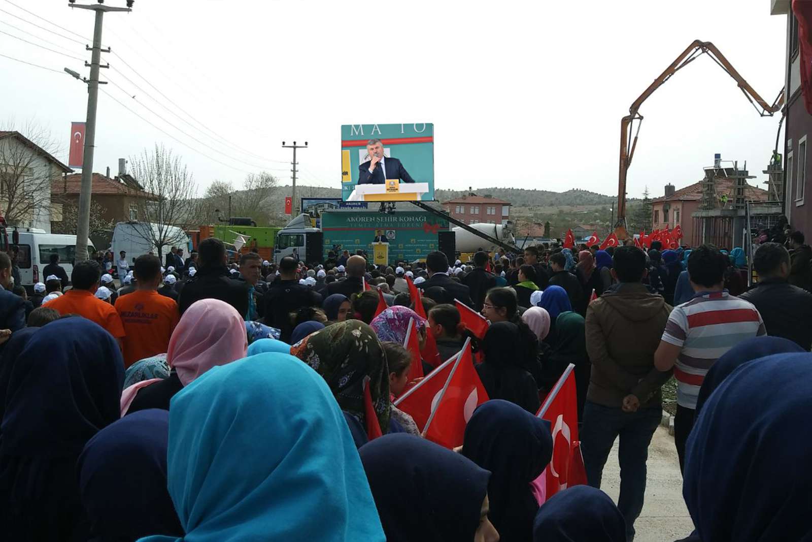 AKÖREN ŞEHİR KONAĞI TEMEL ATMA TÖRENİ